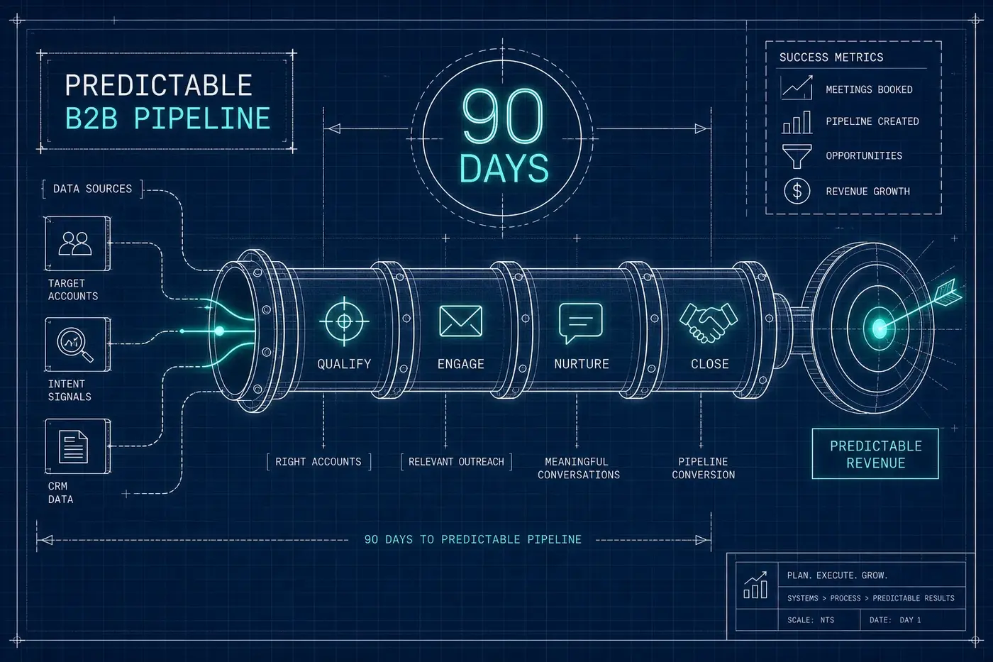 B2B-pijplijn van 90 dagen