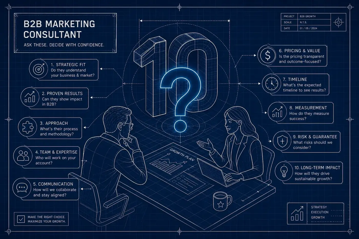 Vragen voor een B2B-marketingconsultant